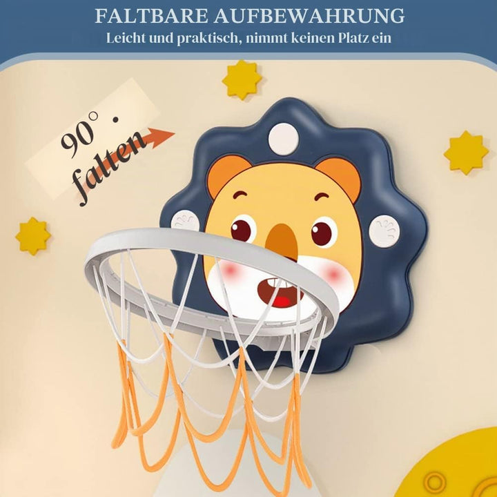Hängender Basketballständer,Kinder Mini Basketball Korb Set,Basketballkorb fürs Zimmer Mit Bälle,Pum