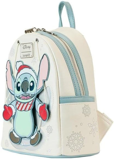 Disney Stitch Holiday Snow Angel Glitter Mini Rucksack, Weiss/opulenter Garten, Einheitsgrösse, Mini