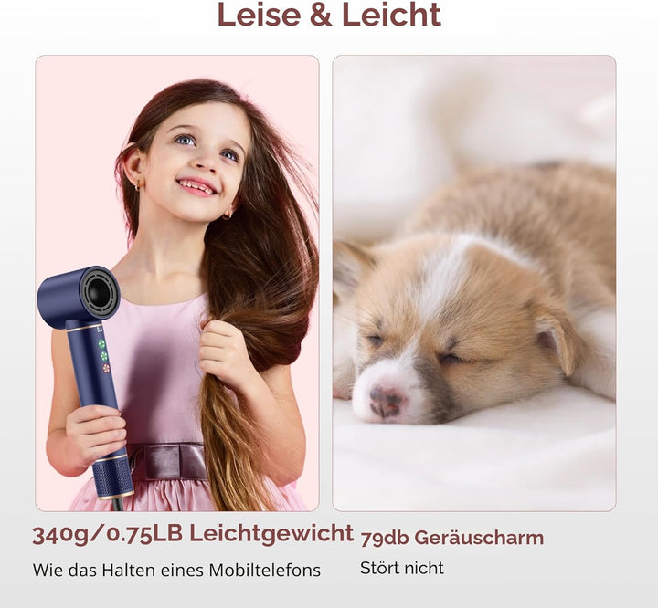 Air Styler 7 in 1 Hair Styler set, 110000 U/Min Haartrockner 1300W High Speed Föhn Mit Diffusor, War