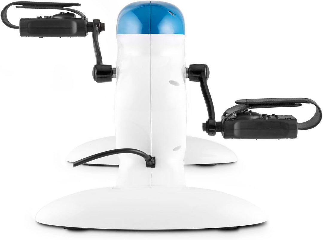 Klarfit Cycloony Beintrainer - Pedaltrainer für Muskelaufbau, 70 W Beintrainer für zuhause, 12 Gesch