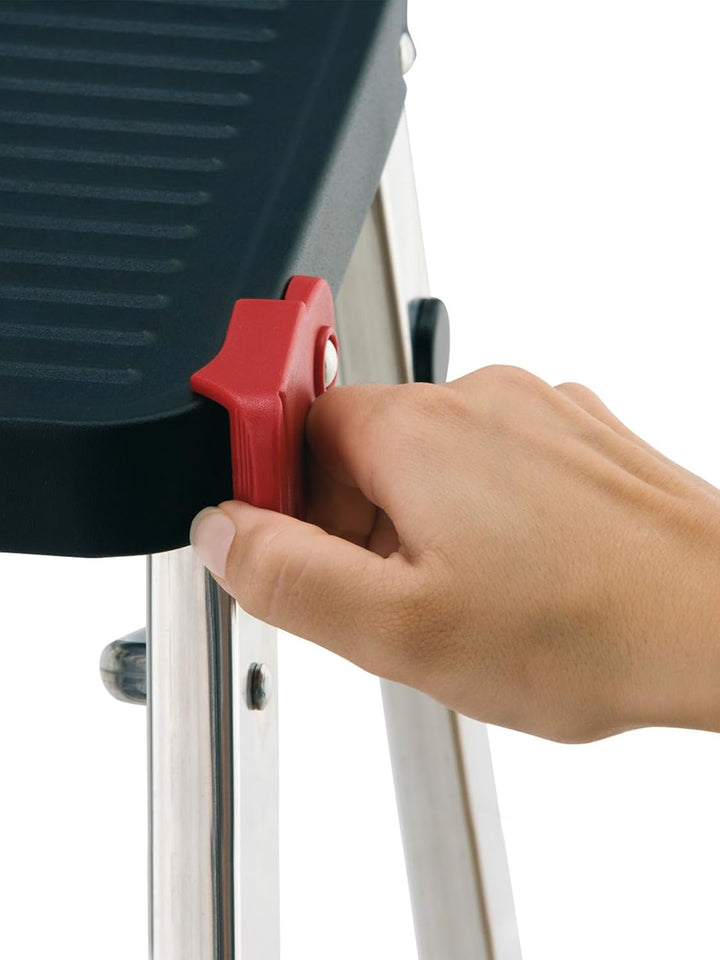 Klappbarer Tritthocker aus Aluminium Rolser M2 - Rot, Rot