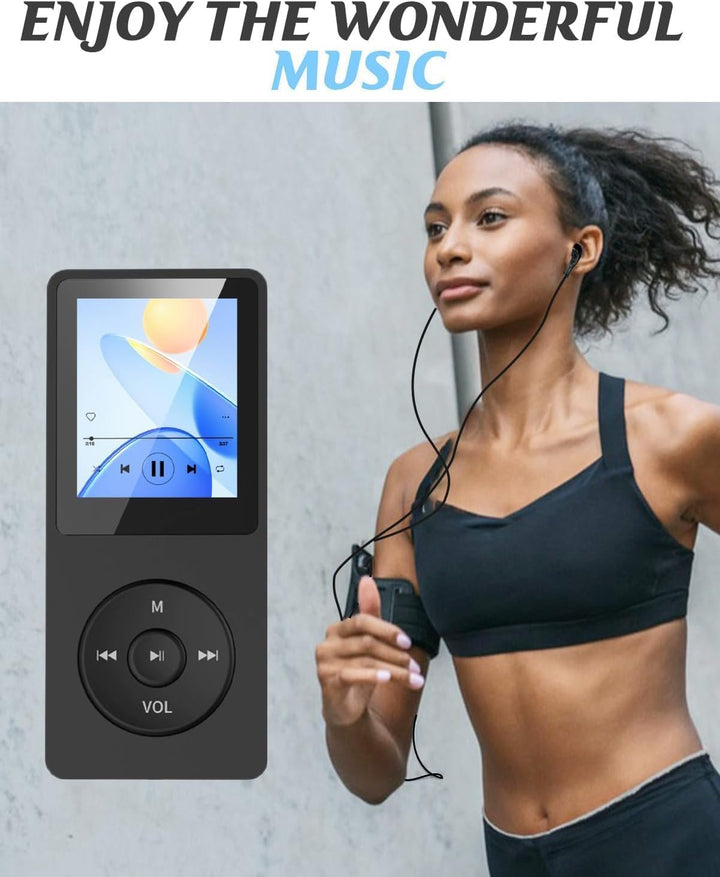 Bluetooth 5.0 MP3 Player mit 70 Stunden Wiedergabezeit, 32GB Speicher, Verlustfreier Klang, HD Lauts