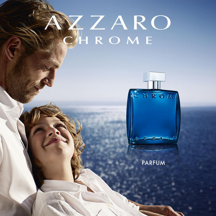 Azzaro Chrome, Parfüm für Herren, Eau de Parfum, Frischer und zitrischer Duft mit Bergamotte, Tannen