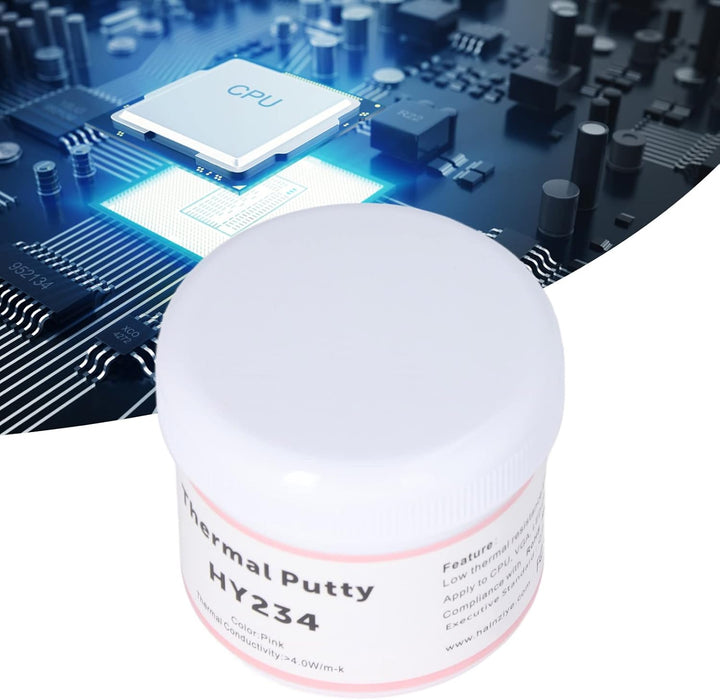 Silikonfett Wärmeleitpaste, Rosa Wärmeleitpaste mit Wärmeleitfähigkeit 4.0 W/m·K für CPU, VGA, Chips
