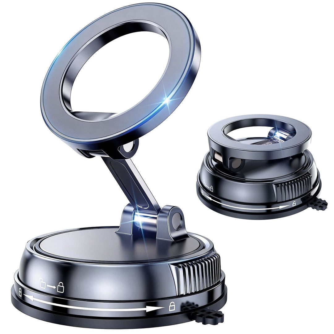 GizmoVine Magnetische Autohalterung für Handy, 2026 Upgrade, 360° Einstellbar, 35kg Starksaugnapf, M