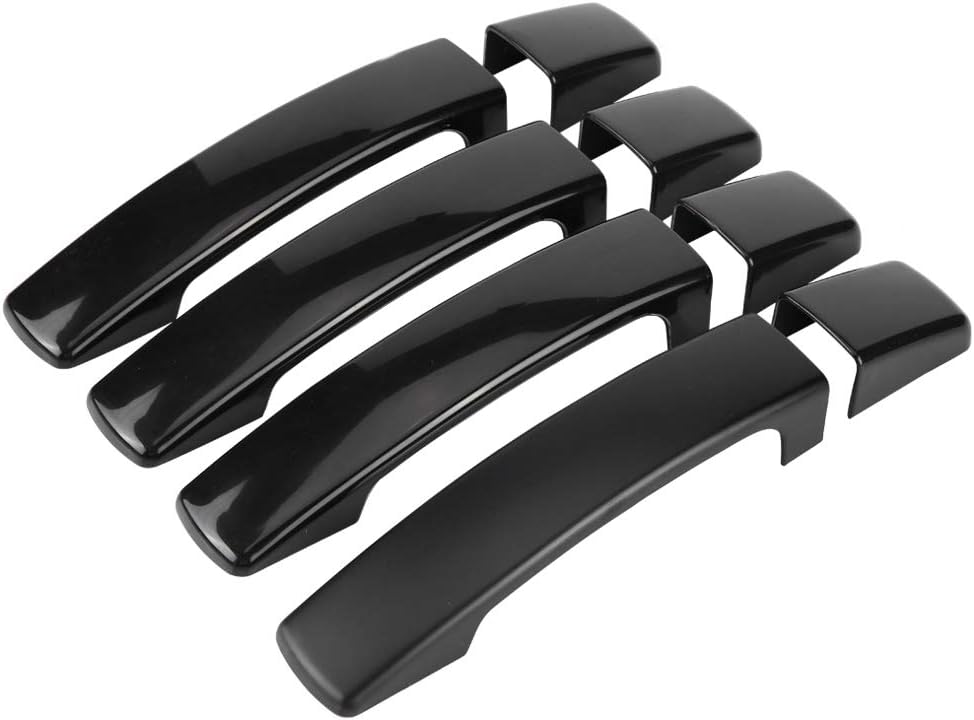 Headerbs Türgriffabdeckung, 4 Stück Auto Glossy Black Aussentürgriffabdeckung für Range Rover Sport