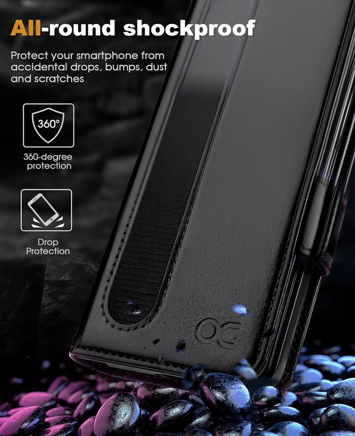 OCASE Aktualisierte Version Hülle Samsung Galaxy Z Fold 5 5G Handyhülle [mit S Pen Halter] [Vorderse