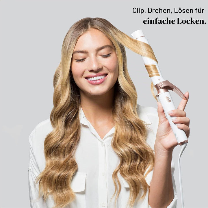 T3 Austauschbare Lockenstab - und Stylingaufsätze Polierte Locken 32 mm Wechselclip Lockenstab Barre