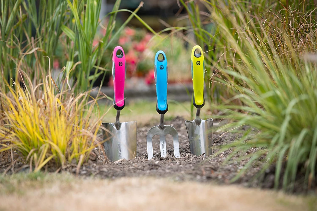 Spear & Jackson COLOURS3PSSS Colours Handwerkzeug-Set, Edelstahl, 3-teilig, 30x8x5 cm Edelstahl-Set