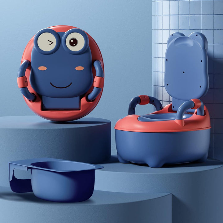 Froadp Baby Töpfchen ab 0-6 Jahren, Kinder Töpfchen Trainer mit PU Toilettensitze & Ausziehbares Nac