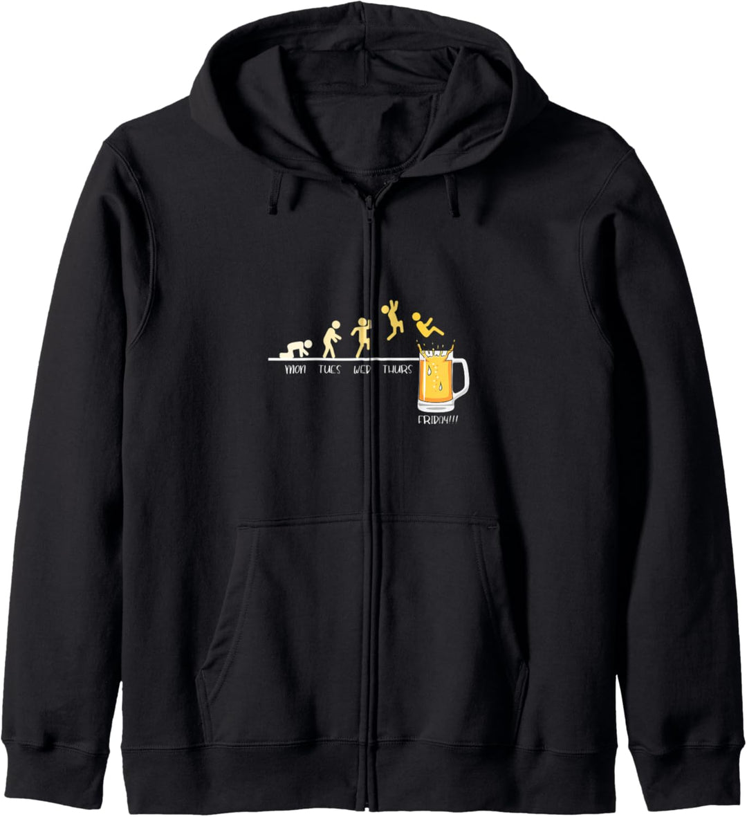 Monday Tuesday Wednesday Thursday Friday Beer Drinking Funny Kapuzenjacke