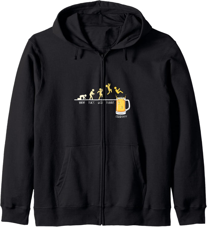 Monday Tuesday Wednesday Thursday Friday Beer Drinking Funny Kapuzenjacke