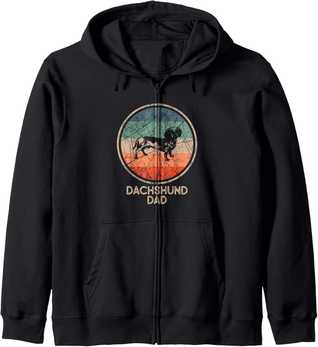 Dackelhund – Vintage Dackel Papa Kapuzenjacke