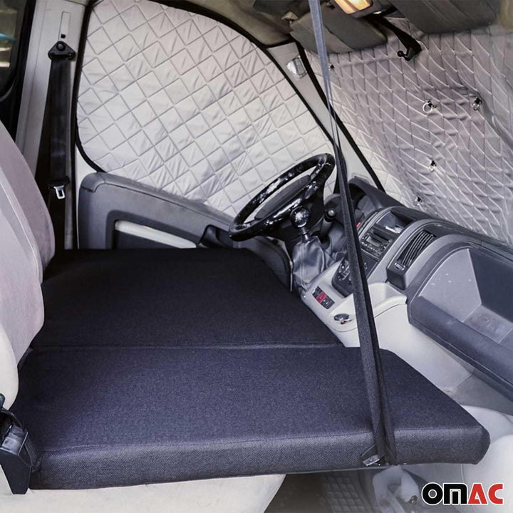 OMAC Fahrerhausbett Matratze Camper Bett Kompatibel mit Mercedes Vito W447 2014-2023 Schwarz | Auto