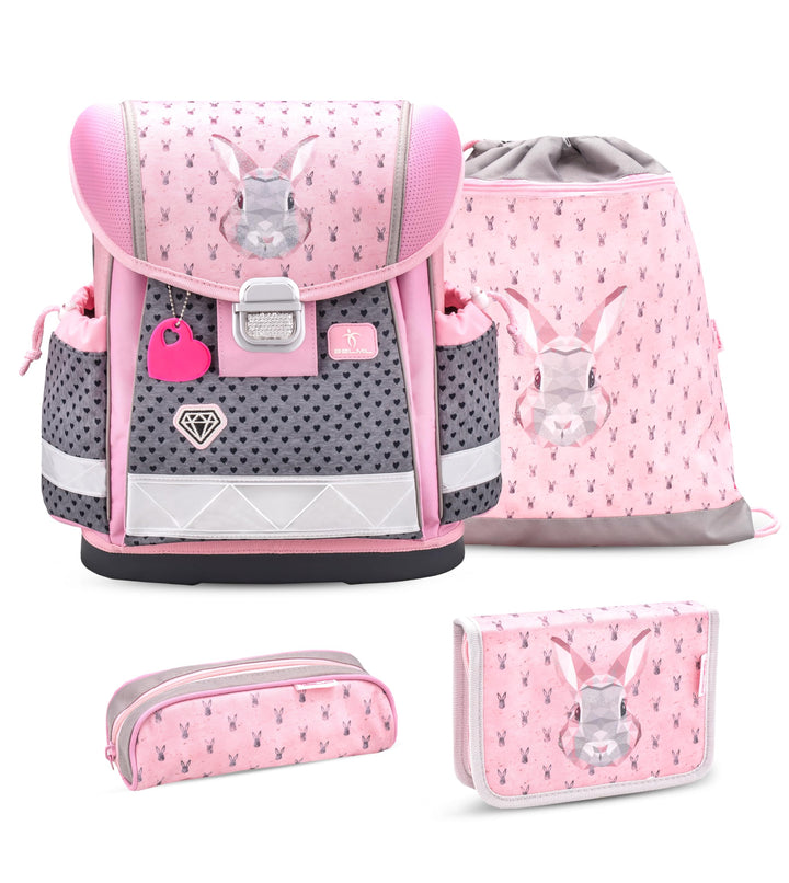Belmil Classy Schulranzen Set 4 - teilig (403-13/AG/S) Bunny, Bunny