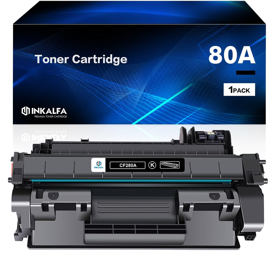 inkalfa Kompatibel für HP 80A CF280A 80X CF280X Toner Laserjet Pro 400 M401a M401dn M401n M401dw M40