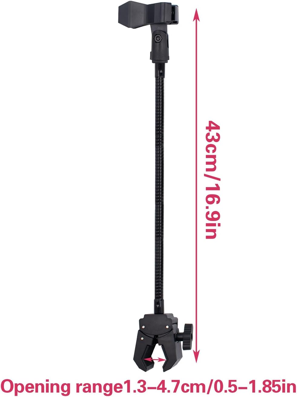 Mikrofon Arm Ständer Mikrofonständer Tisch 30cm Verstellbarer Schwanenhals Mikrofonarm mit Microphon