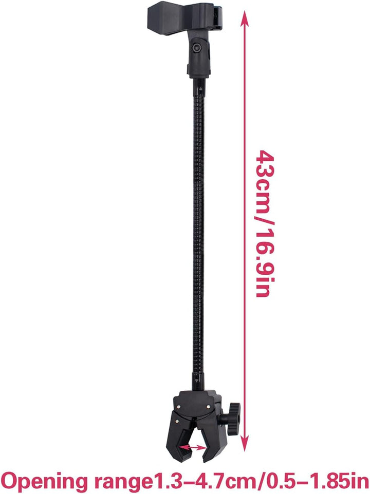Mikrofon Arm Ständer Mikrofonständer Tisch 30cm Verstellbarer Schwanenhals Mikrofonarm mit Microphon
