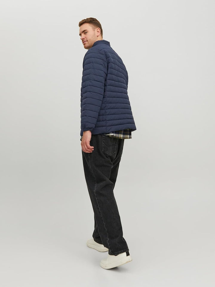JACK &amp; JONES Herren Jjerecycle Puffer Collar Noos Gesteppt, Navy Blazer