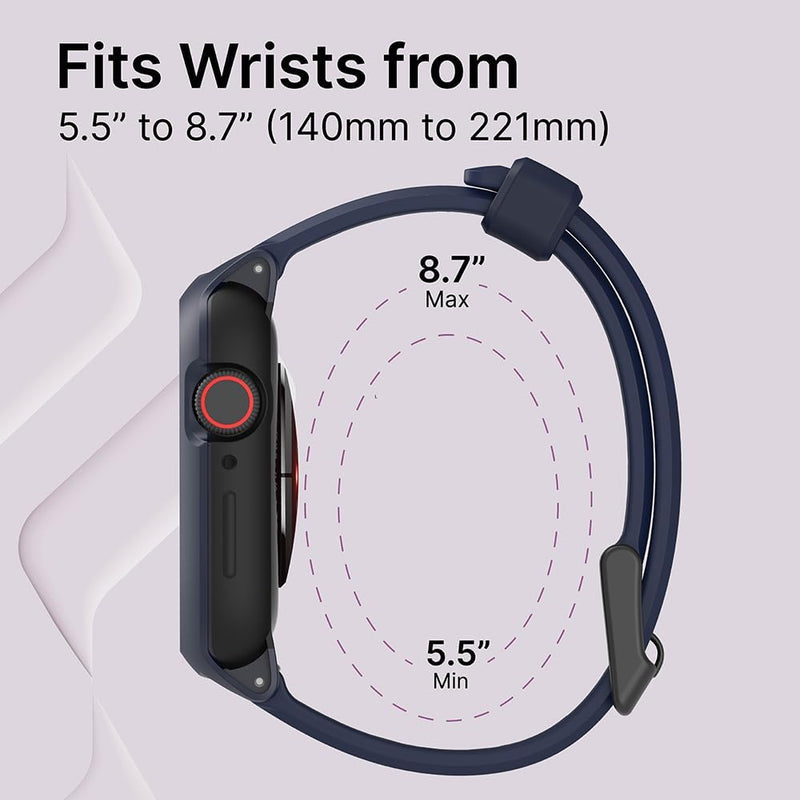 Catalyst Gehäuse für Apple Watch Serie SE 2022, Series 6, 5, und Serie 4, 44 mm, Schnallenverschluss