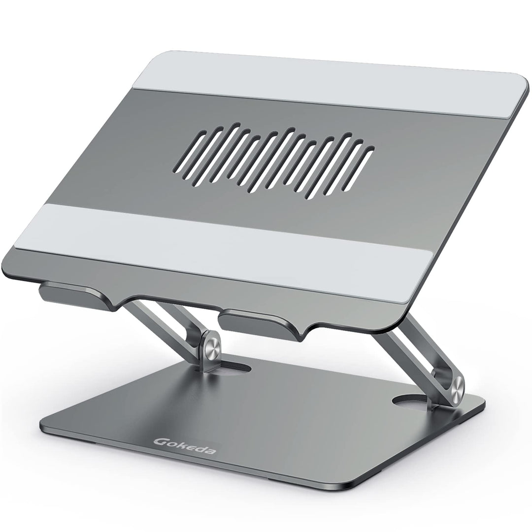Gokeda Laptop Ständer, ergonomischer Laptopständer aus Aluminiumlegierung für den Schreibtisch, Note