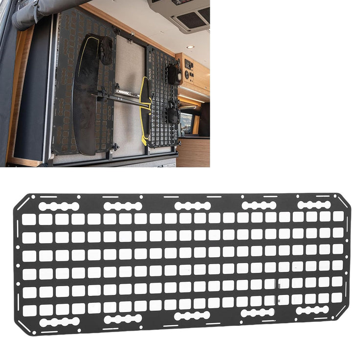 SIXRUN Seitenbett-Molle-Panel für LKW und Wohnmobil – Modulares Aufbewahrungspanel aus Aluminium, ko