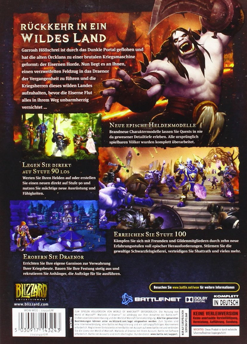 World of Warcraft: Warlords of Draenor (Add - On) - [PC/Mac] PC Standard, PC Standard