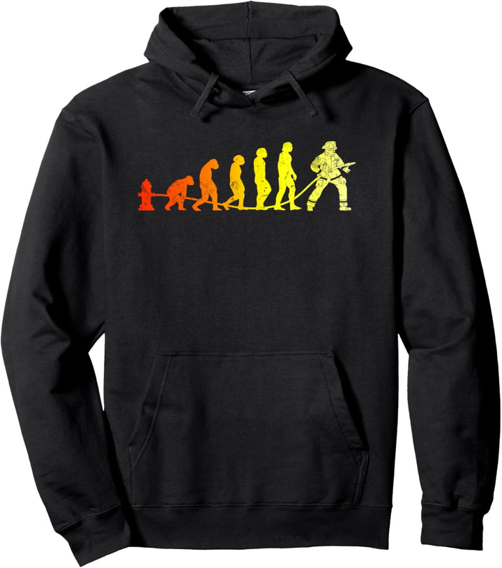 Feuerwehr Evolution | Cooles Vintage Feuerwehrmann Pullover Hoodie
