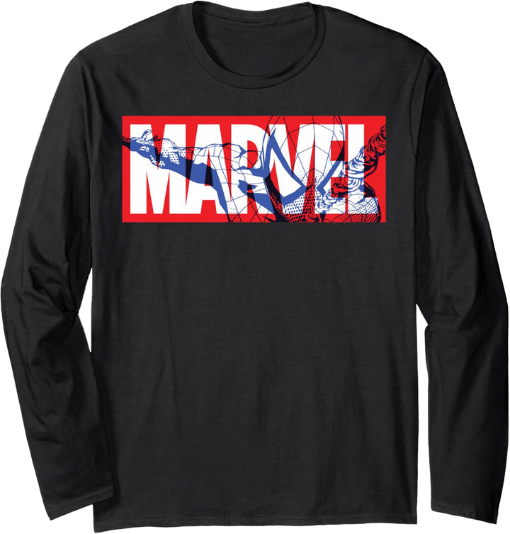 Marvel Classic Logo Spider-Man Fill Langarmshirt