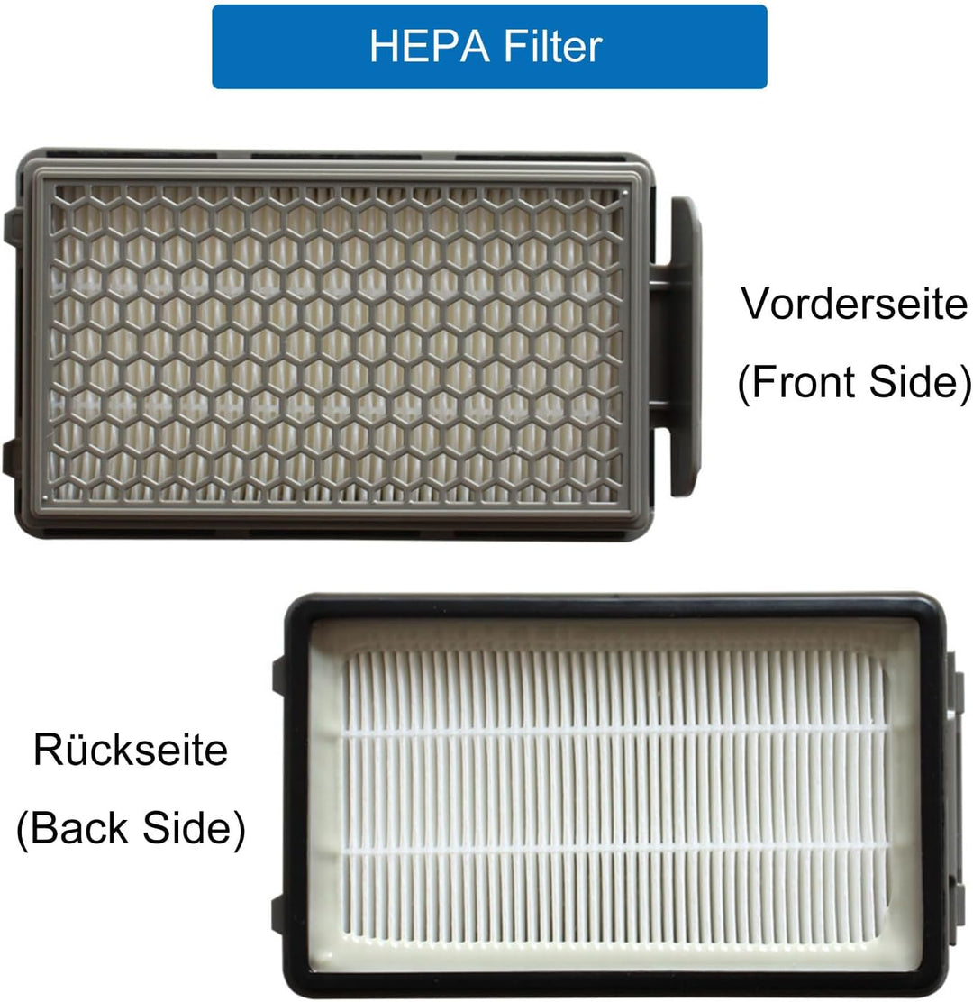 2 Stück Hepa Filterset für Rowenta Compact Power XXL RO4825 RO4871 RO4855EA RO4881EA RO4811EA Staubs