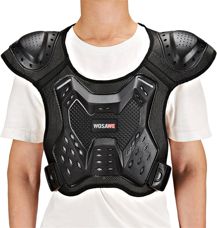 WOSAWE Motorrad Schutz Jacke für Erwachsene, Brustpanzer Racing Guard Rückenprotektoren Schutzausrüs