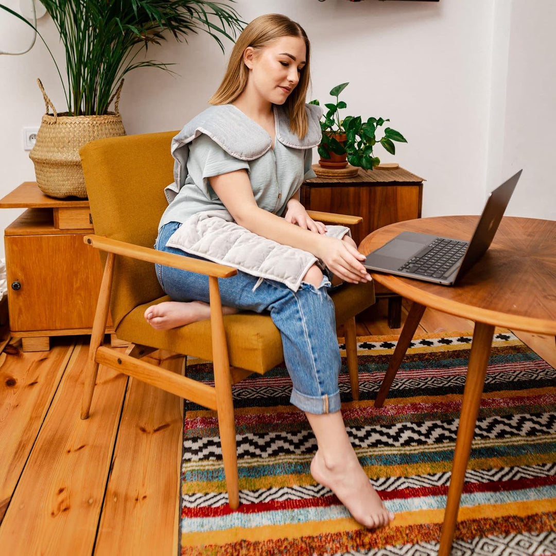 Gravity Home Office Kit : Gewichtskragen Gewichtskissen und Gewichtsband für Stress Nacken- Rücken-