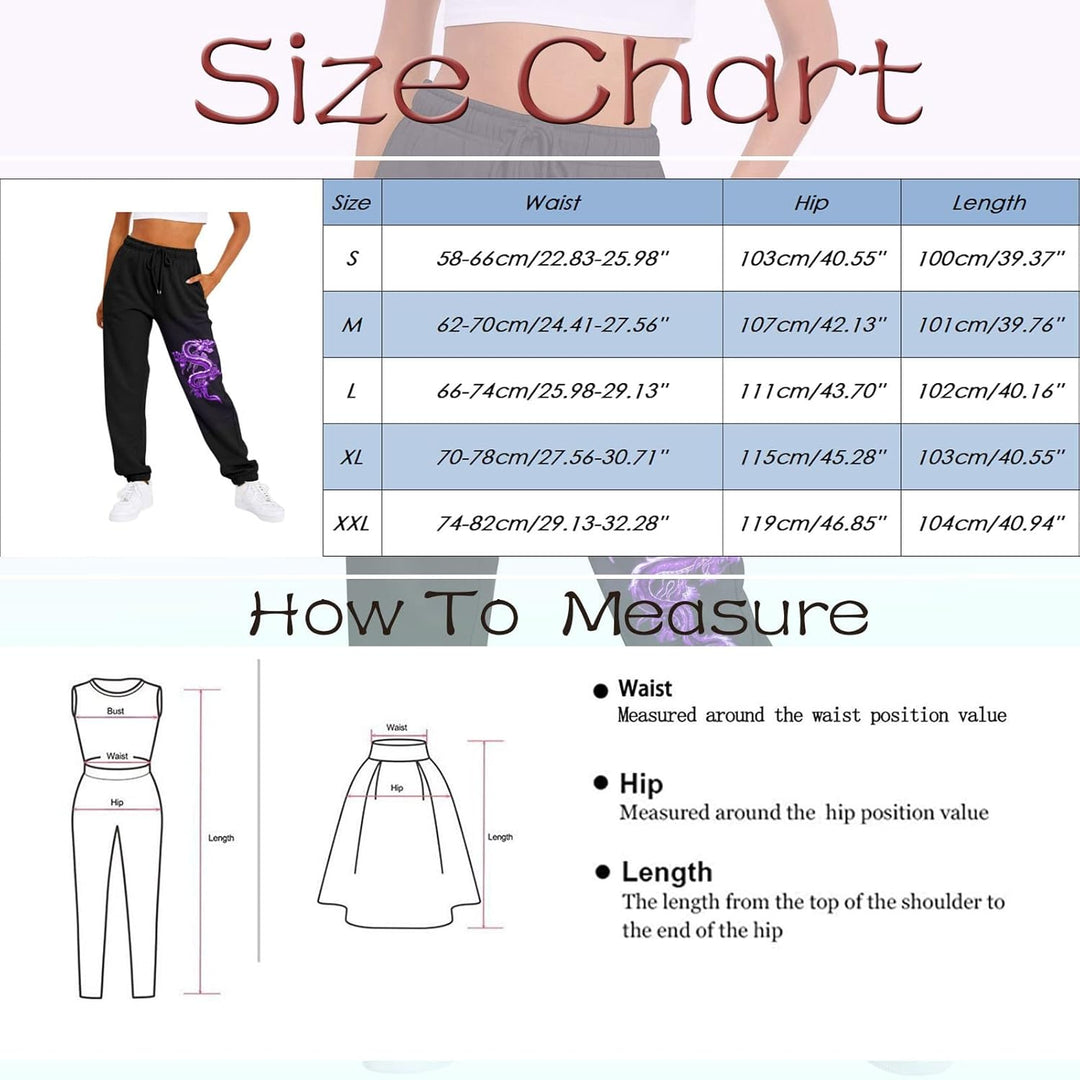 Jogginghose Damen, Damen Jogginghose Lang High Waist Trainingshose mit Taschen Schmetterling Drucken