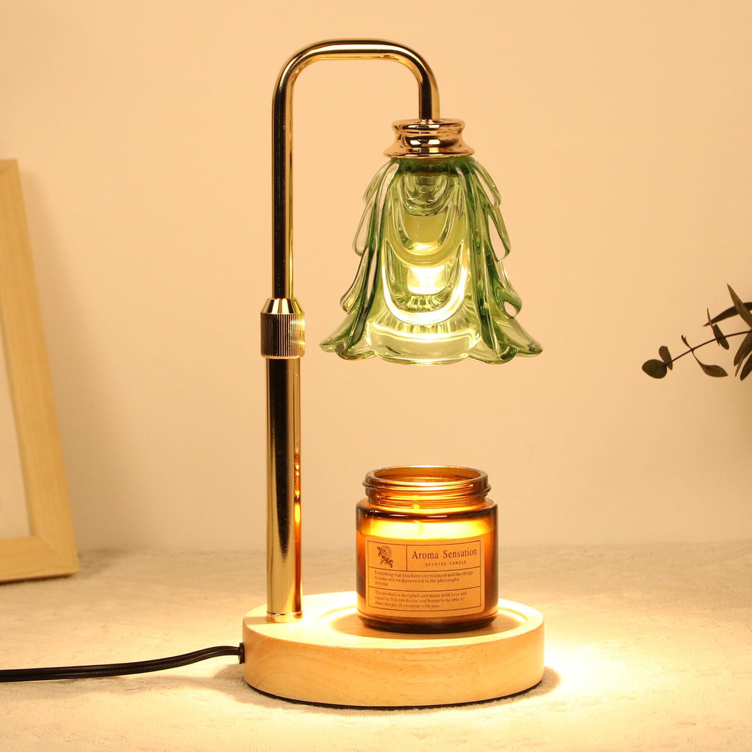 Candle Warmer Lamp with Timer Electric Adjustable Height Candle Dimmable Wax Warmer Lamp Jar Candles