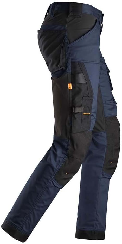 Snickers Workwear Unisex Pantalones Elásticos Azul Marino-Negro Talla AllroundWork Elastische Hose,