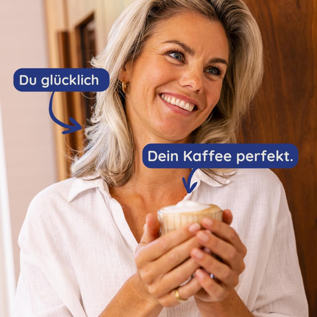 Safecourt Elektrischer Milchaufschäumer – herausnehmbarer Glasbehälter [500ML & 100% mikroplastikfre
