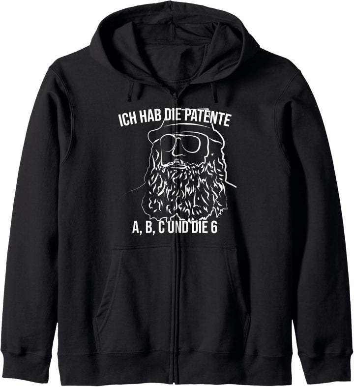 "Ich hab die Patente A,B,C und die 6" Kapitän zur See Lustig Kapuzenjacke