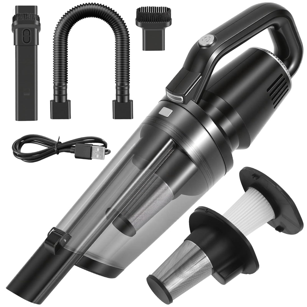 Handstaubsauger Akku Autostaubsauger Auto Stark, Mini Staubsauger Kabellos 26000Pa Car Vacuum Cleane
