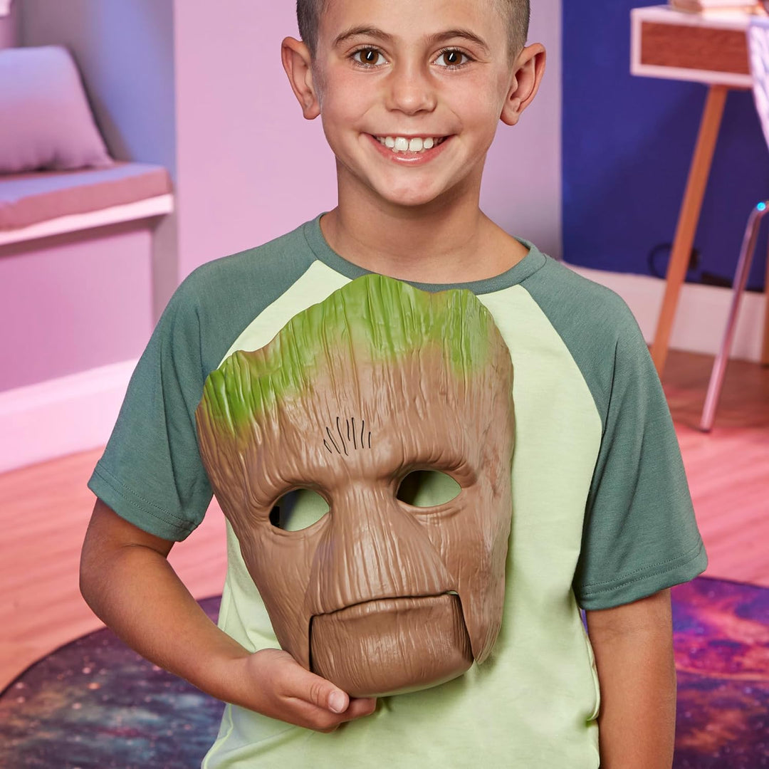 Marvel Guardians of The Galaxy Vol. 3 Groot Rollenspielmaske, sprechende Groot Maske, Superhelden-Ma