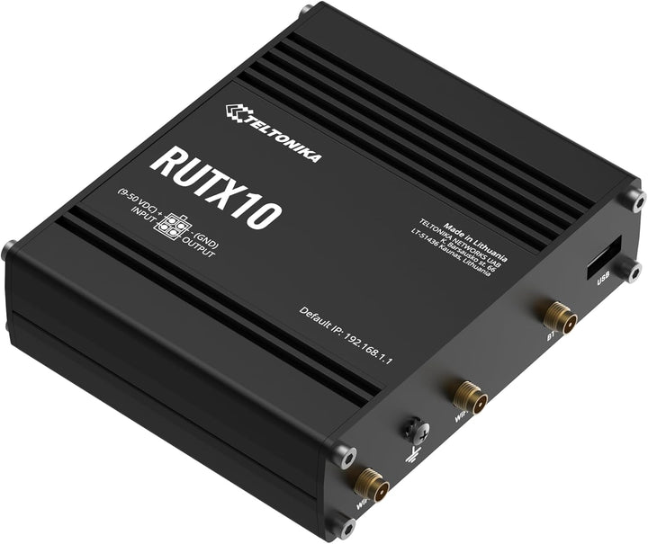 Teltonika RUTX10 Rugged Ethernet Router Standard Package, RUTX10000000 (Standard Package Rugged Ethe