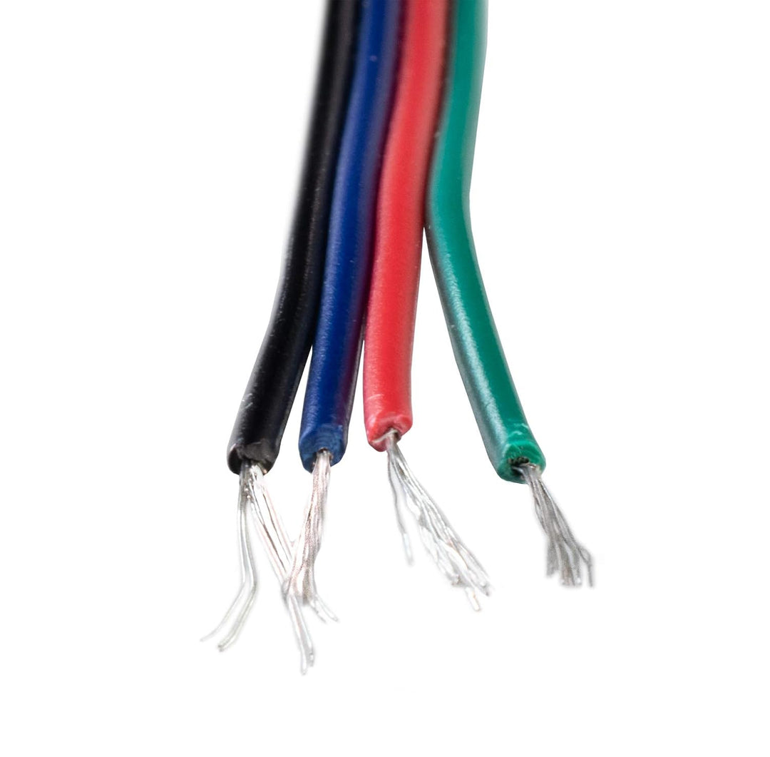 Fuchs Design RGB Verbindungskabel Kabel Kupfer LED RGB Verlängerungskabel 4-Pin 50m, 50m