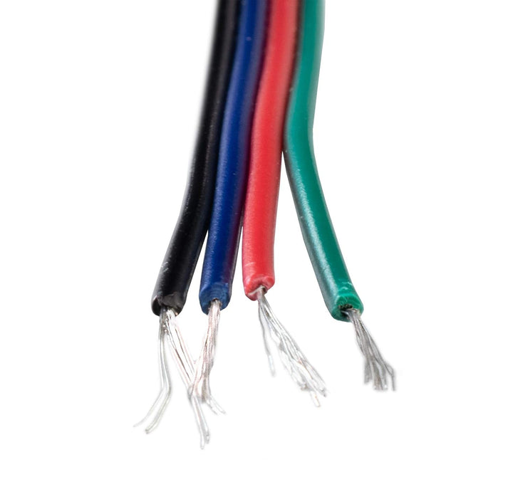 Fuchs Design RGB Verbindungskabel Kabel Kupfer LED RGB Verlängerungskabel 4-Pin 50m, 50m