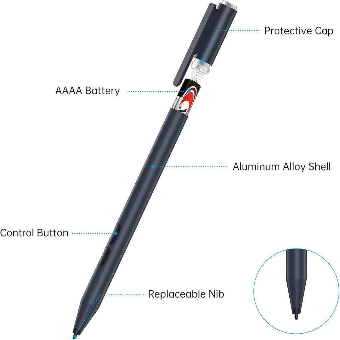 ANYQOO MPP Stylus Pen 1.51 mit 1024 Druckempfindlichkeit, Palm Rejection, AAAA-Batterie, Lange Akkul