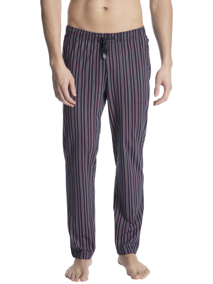 CALIDA Remix Basic Sleep Hose Herren, 100% Baumwolle, mit Seitentaschen 52-54 Tall Rumba Red, 52-54