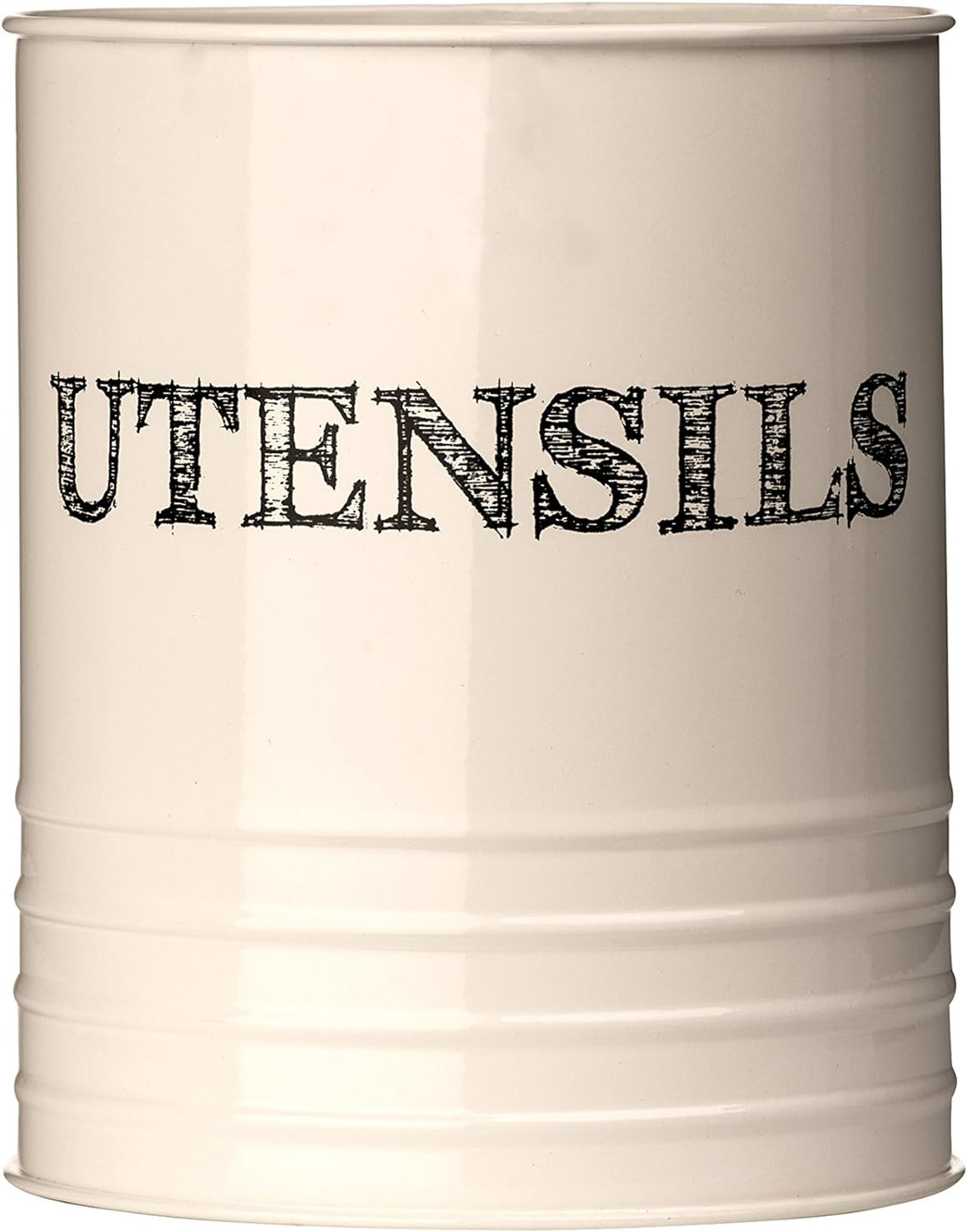 Premier Housewares Sketch Utensilienhalter, cremefarben, Pulverbeschichtetes Metall, Sahne, 13x13x16