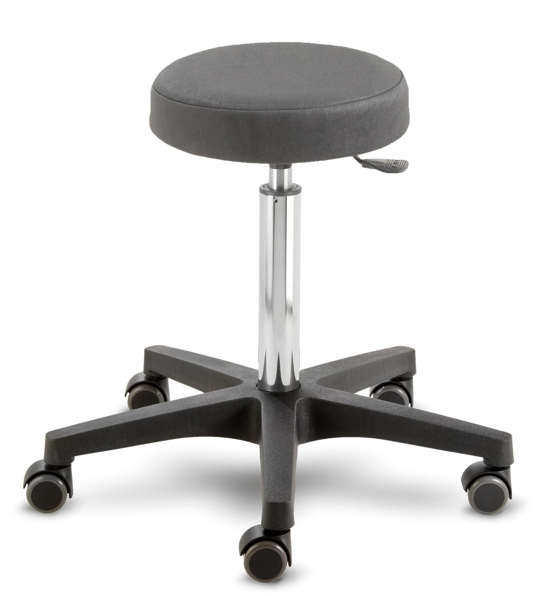 Prova Nova GmbH Rollhocker Comfort 4400, Sitzhöhe ca. 54-73 cm, Rundsitz Ø 33 cm, Rollen/Bodengleite