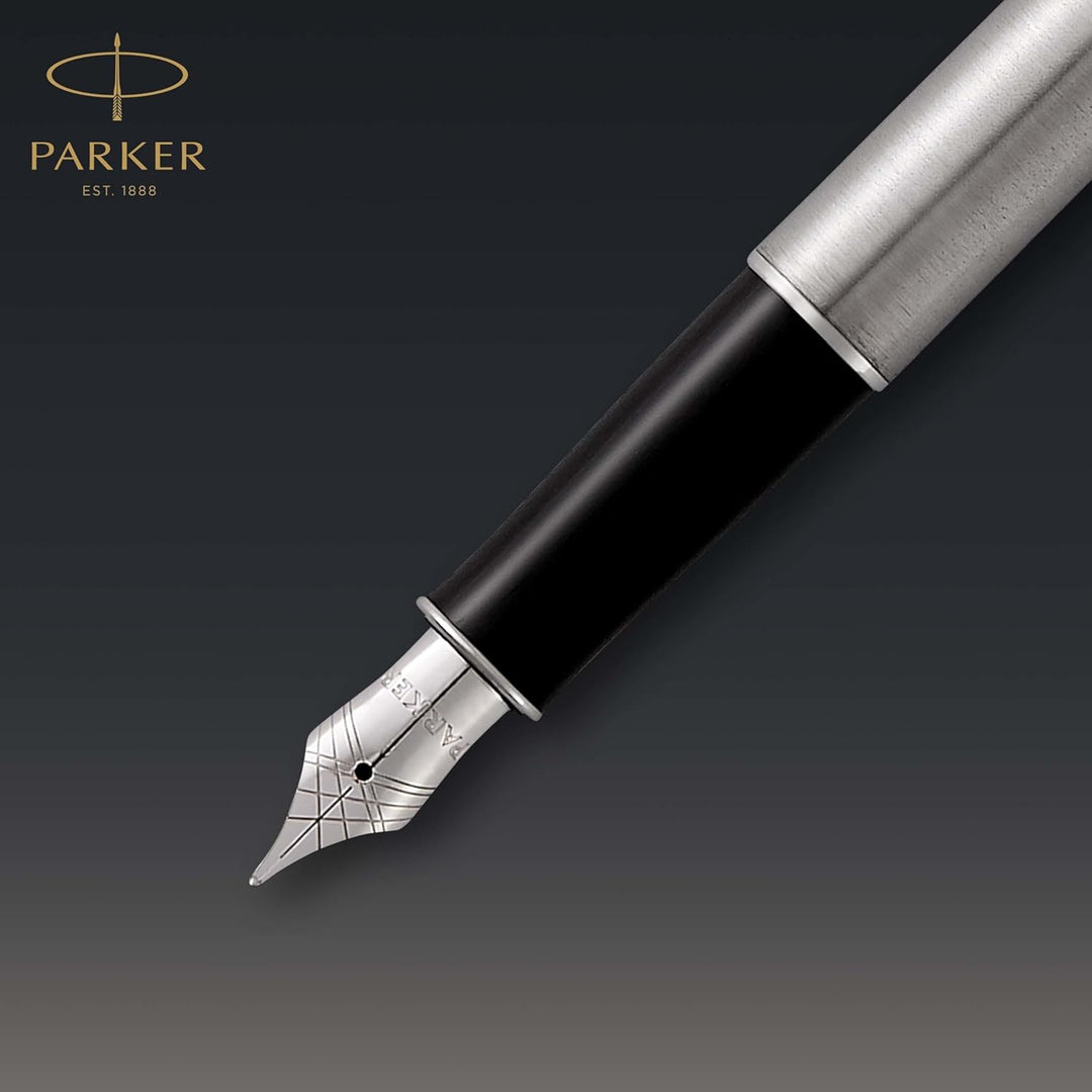 Parker Sonnet Füller | Edelstahl mit Palladiumzierteilen | Füllfederhalter mit feiner Feder | Gesche