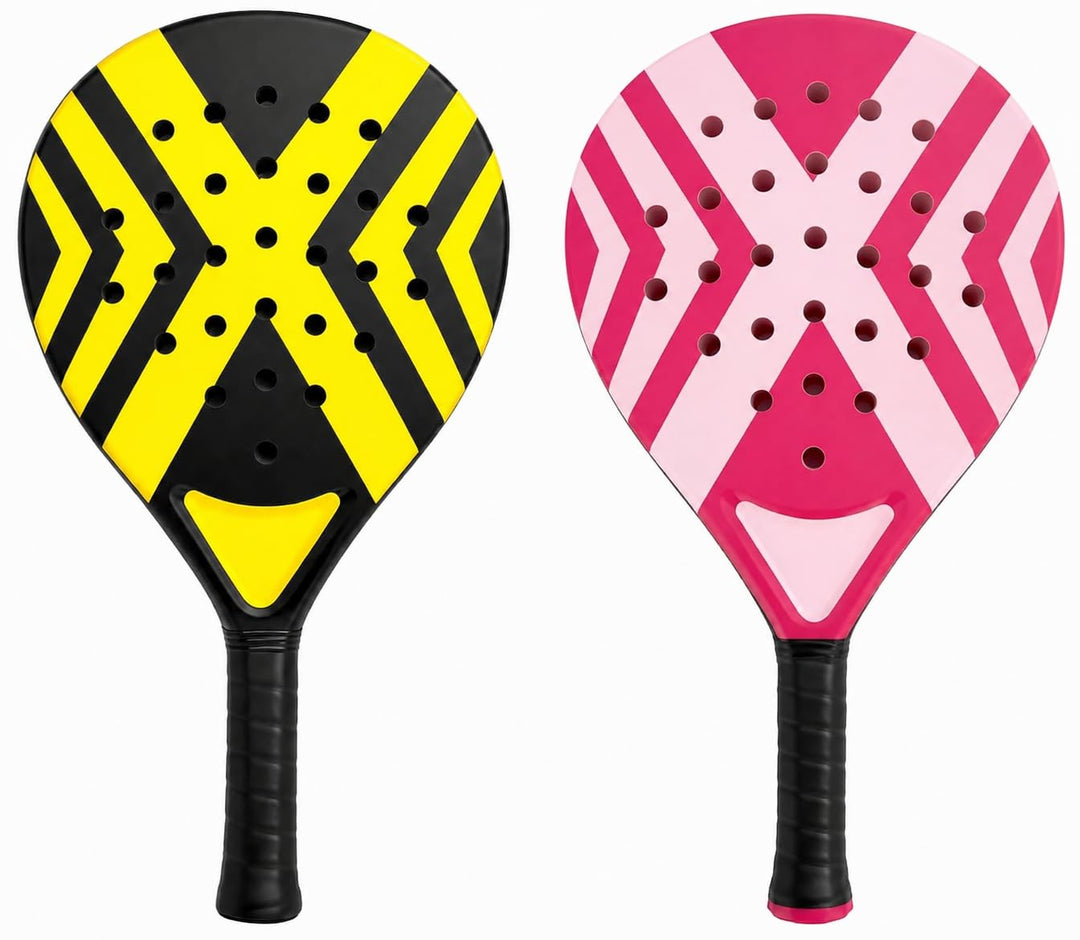 Padel Schläger Erwachsene Profi Racket Padelschläger Set mit Meshtasche Tennis Schläger für Anfänger