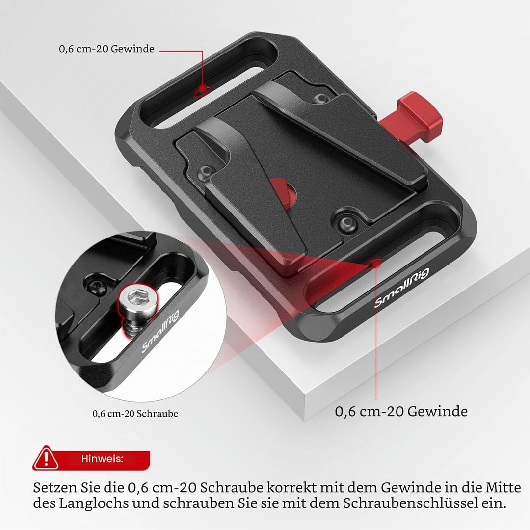 SMALLRIG Mini V Mount Batterieplatte Kamera Akku Platte Camera Battery Plate - 2987
