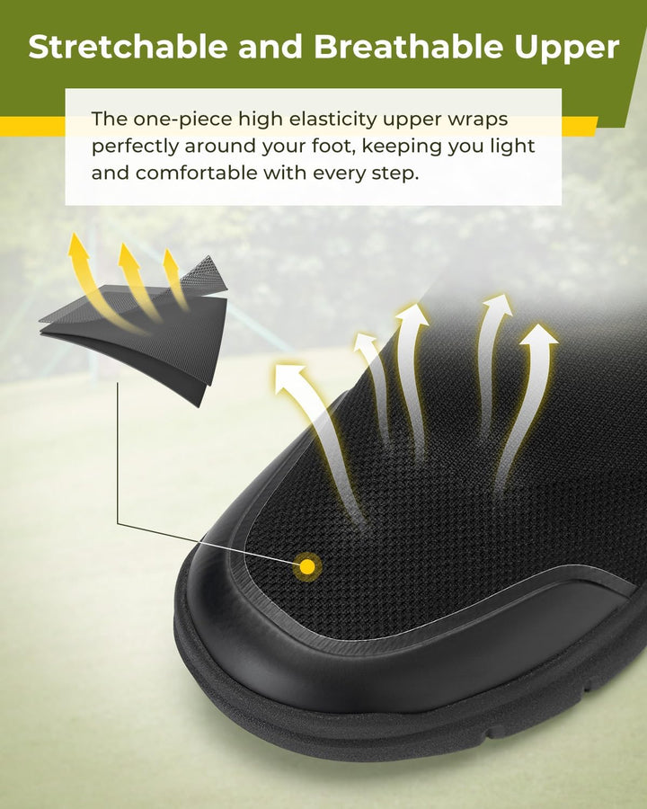 FitVille Herren Slip on Sneakers Extra Weite Leichte Slipper Schuhe Herren extra breit Atmungsaktiv